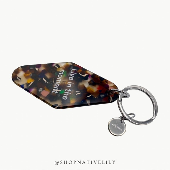 Lululemon Diamond Shaped Hotel Keychain, Brown Earth Multi - Picture 4 of 5